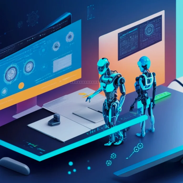 業務自動化システムのワークフロー